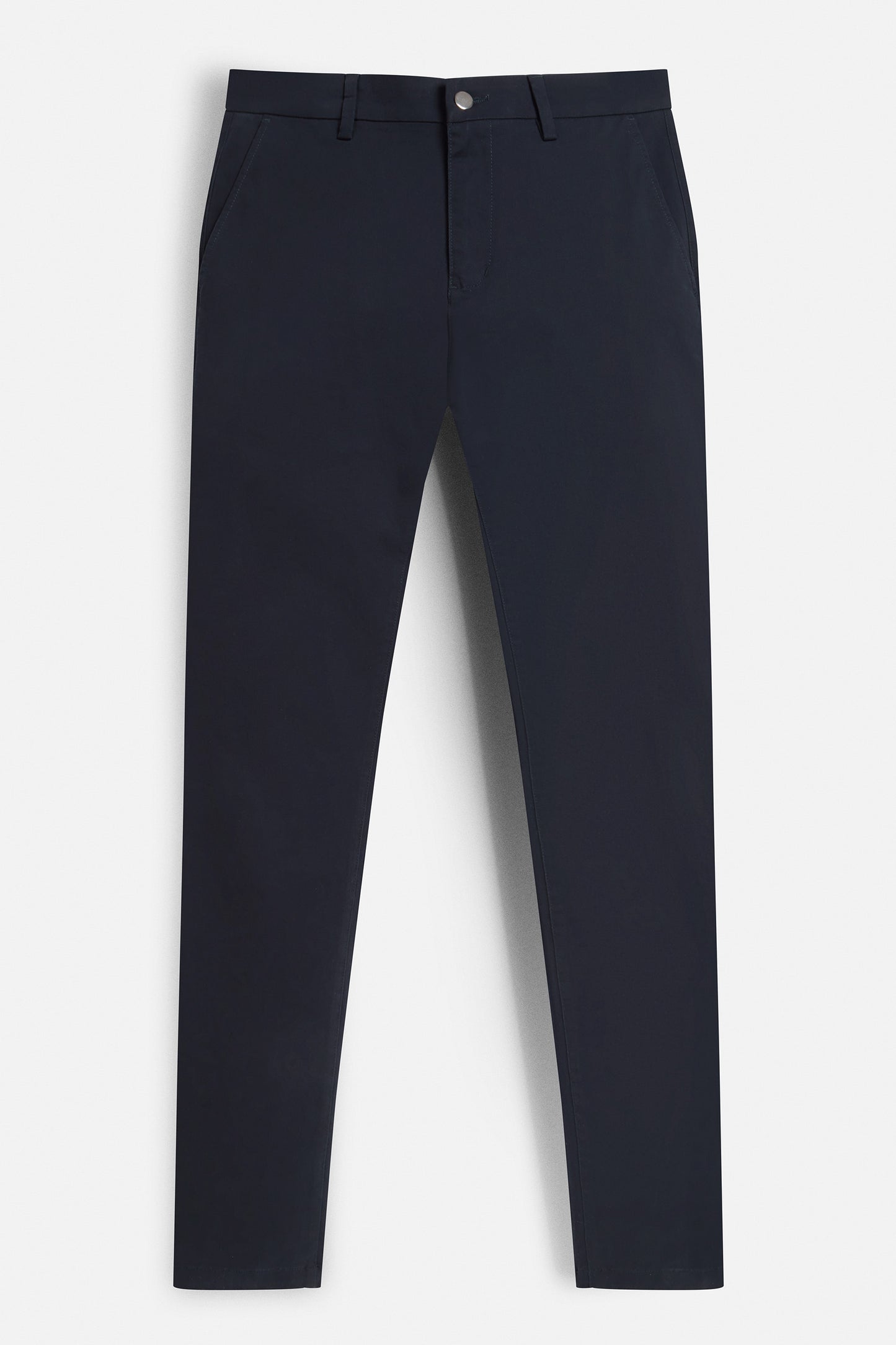 Men's navy blue chino trousers from Maklin Clothing