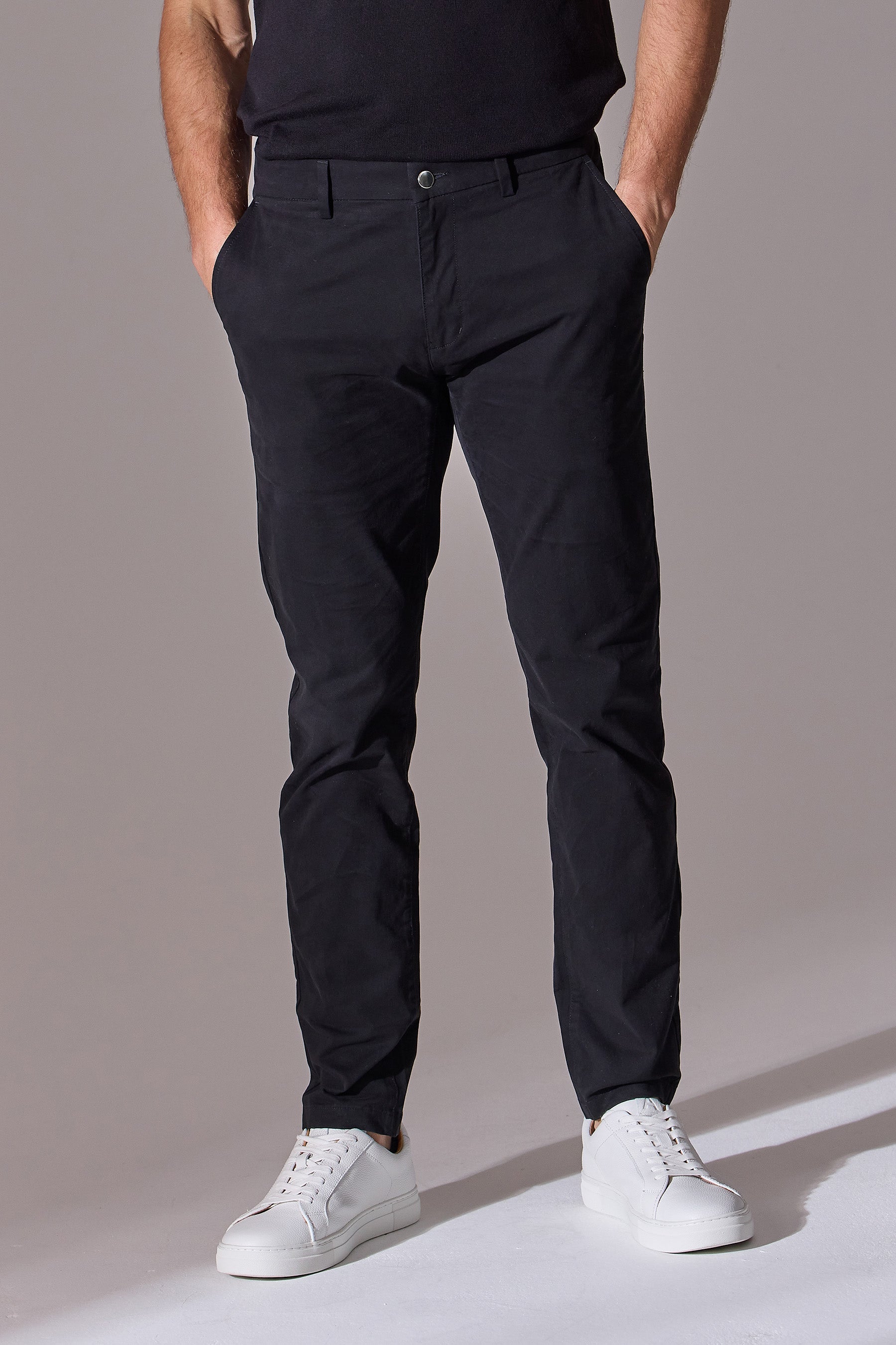 Black chinos from Maklin Clothing. Menswear.