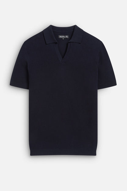 Alick Short Sleeve Polo Shirt - Navy