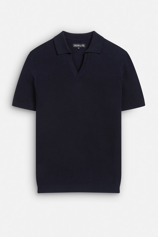 Alick Short Sleeve Polo Shirt - Navy