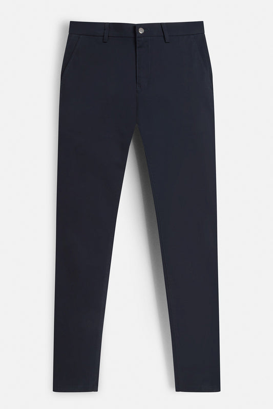 Men's navy blue chino trousers from Maklin Clothing